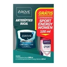 Kit Enxaguante Bucal 500ml + Desodorante Aerosol Sport Women 100ml Above