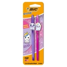 Kit de Canetas BIC Bichinhos Rosa e Roxo - 2 Unidades