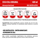 Refrigerante Coca-Cola Original Garrafa 600ml