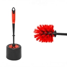 Escova Sanitária Powermaid com Suporte Vermelha - 1 Unidade