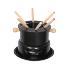 Conjunto de Panela de Fondue em Casa Preta 16cm - 11 Peças