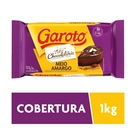 Chocolate para Cobertura Garoto Meio Amargo 1kg