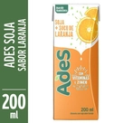 Bebida de Soja Sabor Laranja Ades 200ml