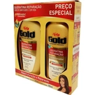 Shampoo + Condicionador Queratina Reparação 300+200ml Niely Gold