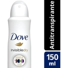 Desodorante Aerossol Dove Invisible Dry 89g - Proteção Eficaz e Sem Marcas