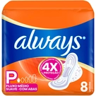 Absorvente Always Super Proteção Suave com abas 8 Unidades