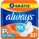 Absorvente Always Super Proteção Seca com abas 32 Unidades