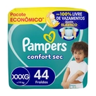 Fralda Confort Sec Pampers XXXG 44 Unidades