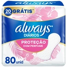 Protetores Diários Always Com Perfume 80 Unidades