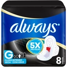 Absorvente Always Noites Tranquilas Seca com abas 8 Unidades