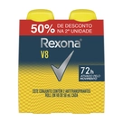 Desodorante Roll-On Rexona V8 - 2 Unidades de 50ml cada