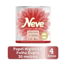 Papel Higiênico Neve Toque de Seda Folha Dupla 4 rolos 30M