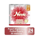 Papel Higiênico Neve Toque de Seda Folha Dupla Leve 24 Pague 21 30M
