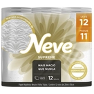 Papel Higienico Neve Supreme Folha Tripla Leve 12 Pague 11 20M