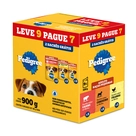 Ração Úmida Sachê Pedigree Sabor Frango, Cordeiro e Carne para Cães Adultos Pack Leve 9 Pague 7