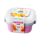 Conjunto de Potes Plásticos Sanremo - 1,3L - 3 Unidades