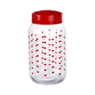 Pote de Vidro Coração Etilux 1,2L - Ideal para Armazenamento de Alimentos