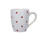 Caneca de Cerâmica Poá Vermelha Etilux 280ml