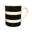 Caneca de Cerâmica Etilux com Faixas Pretas - 300ml