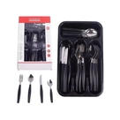 Faqueiro Quartzo Preto 25 Peças - Conjunto Elegante para Jantar