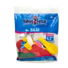 Balao Liso Sortido Valves - 30 Unidades - 6,5 cm