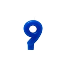Vela Metalizada Azul N9 -