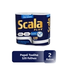 Papel Toalha Scala Plus 2 Rolos 60 Folhas 