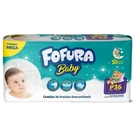 Fralda Descartável Fofura Baby Mega P 36 Unidades
