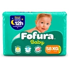 Fralda Descartável Fofura Baby Hiper XG 58 Unidades