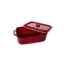 Pote Hermético Retangular Plasutil Vermelho 1,12 Litros