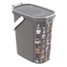 Porta Ração Plasutil Hermético com Tampa - 8,5L