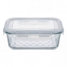 Pote Hermético de Vidro Honey Branco Inga - 640ml