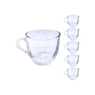 Conjunto de 6 Xícaras de Vidro para Chá Inga - 230ml cada