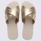 Havaianas Aqua Metallic Bege - Sandália Feminina - Tamanhos 33-34