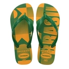 Havaianas Vai Brasil Amarelo - Chinelo Infantil 33-34