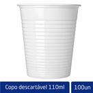 Copo Descartável Branco Altacoppo 110ml 100un.