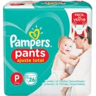 Fralda Pampers Pants Ajuste Total P 26 unidades