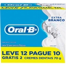 Creme Dental Extrabranco Oral B 70g - Leve 12 e Pague 10