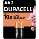 Pilha Alcalina Duracell AA 2 unidades