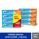Creme Dental Sorriso Dentes Brancos 90g 4 unid com Desconto