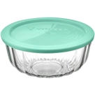 Saladeira de Vidro com Tampa Plástica Oceani Vitazza 2,4L