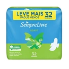 Absorvente com Abas Suave Sempre Livre Adapt 32 Unidades