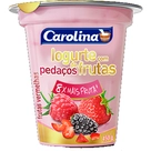 Iogurte com Pedaços Frutas Vermelhas Carolina 450g