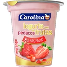 Iogurte com Pedaços sabor Morango Carolina 450g