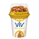 Iogurte Integral com Granola de Banana e Mel Viv Mix Vigor 140g
