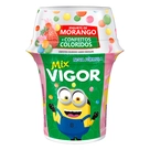 Iogurte Morango com Confeitos Coloridos Mix Vigor 140g