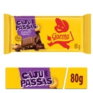 Chocolate ao Leite Garoto Caju com Passas Tablete 80g