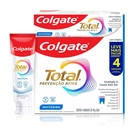Creme Dental Colgate Total Whitening 4 unidades de 90g - Preço Especial