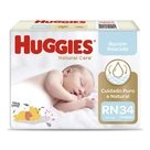 Fralda Descartável Natural Care RN Huggies 34 Unidades