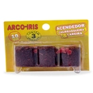 Acendedor Acende Rápido Arco Iris 3 Unidades